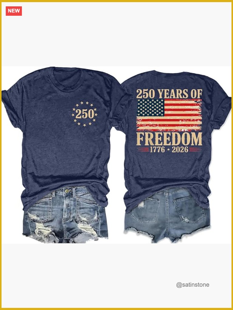 Patriotic 4th Of July T-Shirt - Women's Short Sleeve Tee